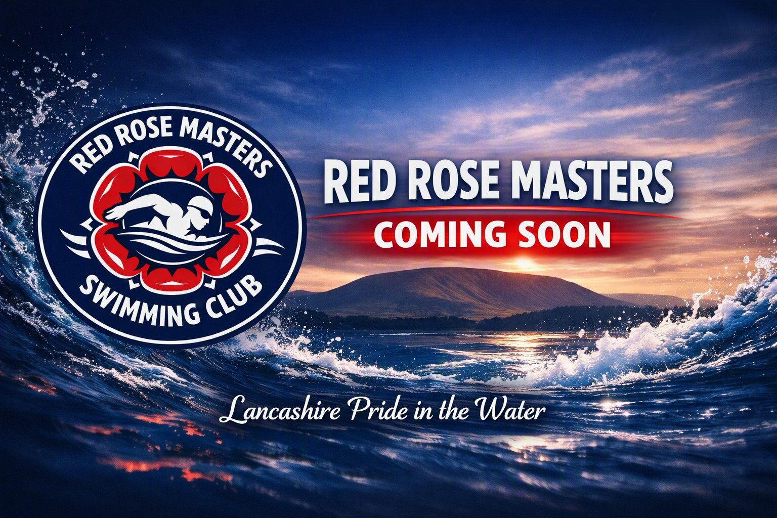 Red Rose Masters Swimming Club logo